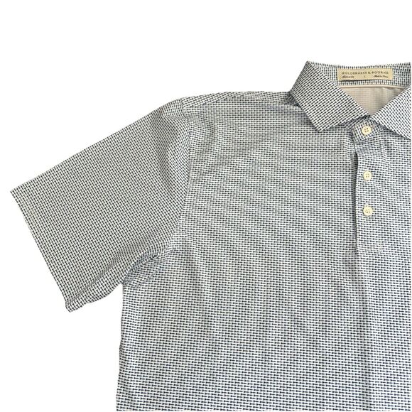 Holderness & Bourne Duncan Shirt "throwing dart" DryLuxe Performance Golf Polo L - Picture 4 of 8